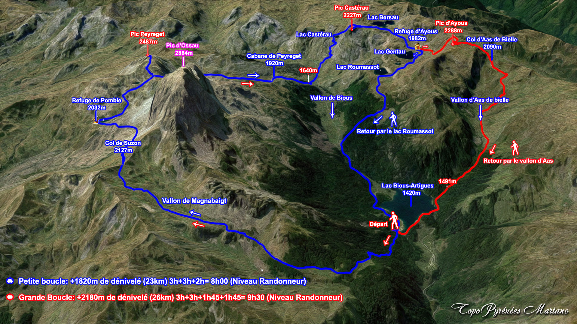 trail tour de l'ossau 2023 parcours
